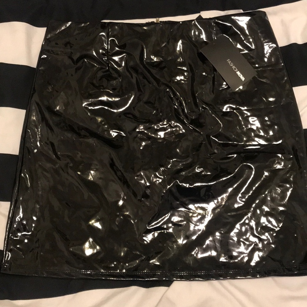 Faux Leather Skirt
